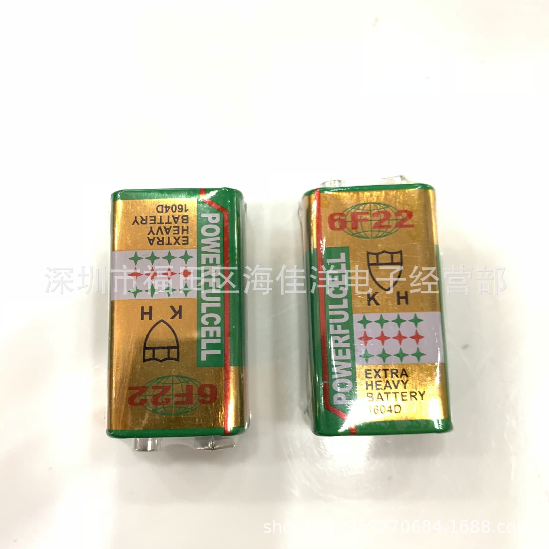 Factory direct sales 9V battery cheap 6F22 battery disposable 9V battery yellow gold 9V carbon battery