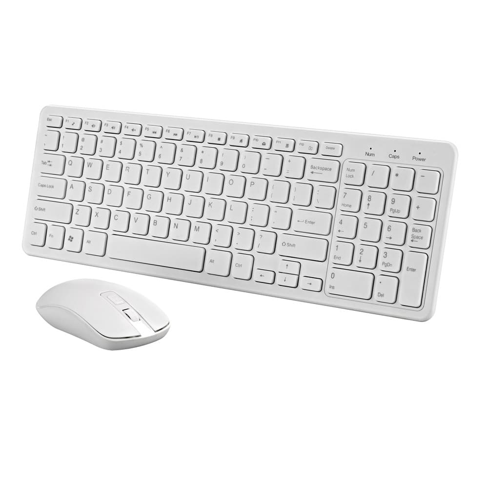 Wireless Keyboard and Mouse Combo 2.4G Keyboard and Mouse Set for Laptop External Chocolate Wireless Silent Keyboard