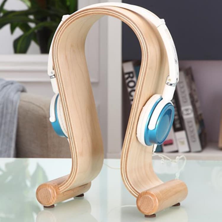 Wooden Computer Accessories Rack Bluetooth Headset U-shaped Earphone Stand Storage Hanging Rack Digital/Computer Accessories