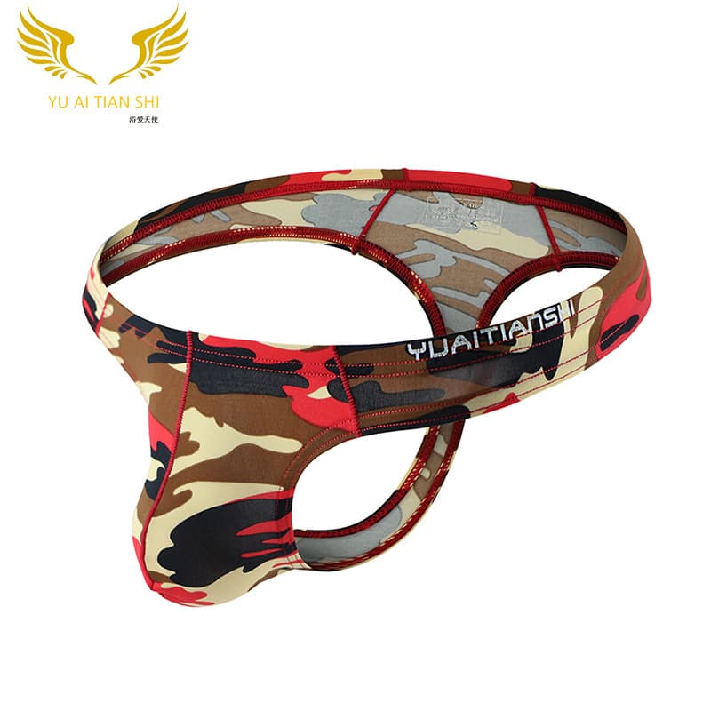 Cross-border Men's Underwear Yu'ai Angel Ice Silk Sexy Men's Thong G-String Manufacturer Wholesale