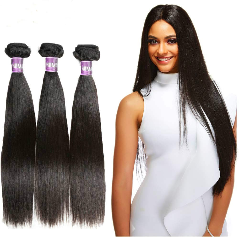 7A Human Hair Bundle European and American Straight Hair Weft for Women Real Human Hair Extensions