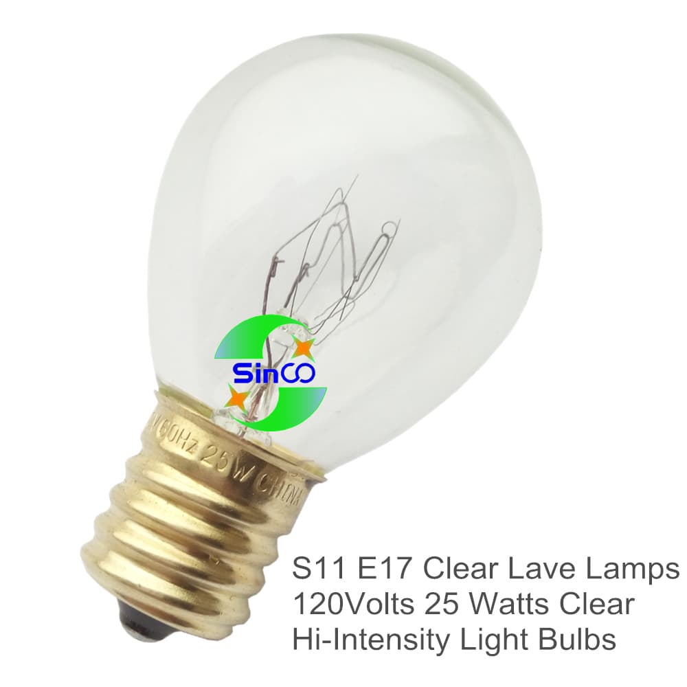 25S11/C 25Watt 40W 30W E17 Hi-Intensity Bulbs Lava Lamp