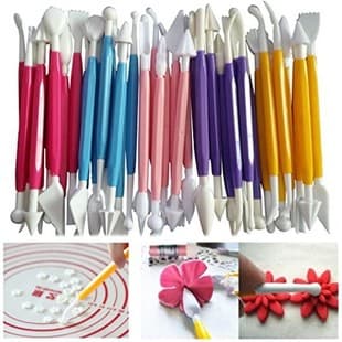 Clay Polymer Clay Kids DIY Embossing Tool Baking Carving Set Pottery Sculpting Knife 8-Piece Plastic Clay Modeling Tool