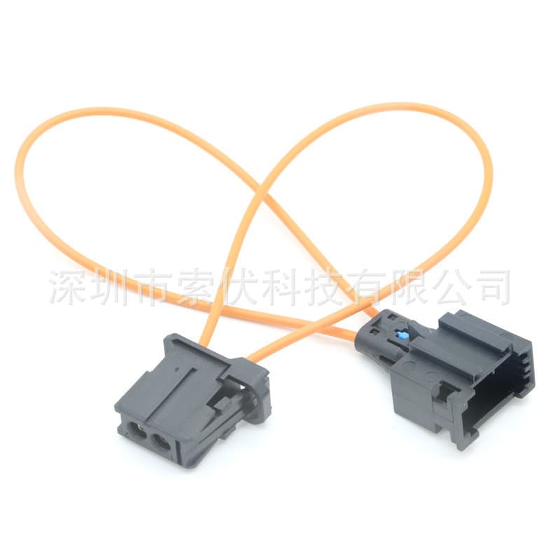 New MOST Automotive Fiber Optic Loopback Plug Plastic Fiber Short Circuit Loop Test Loop Male + Female Pair