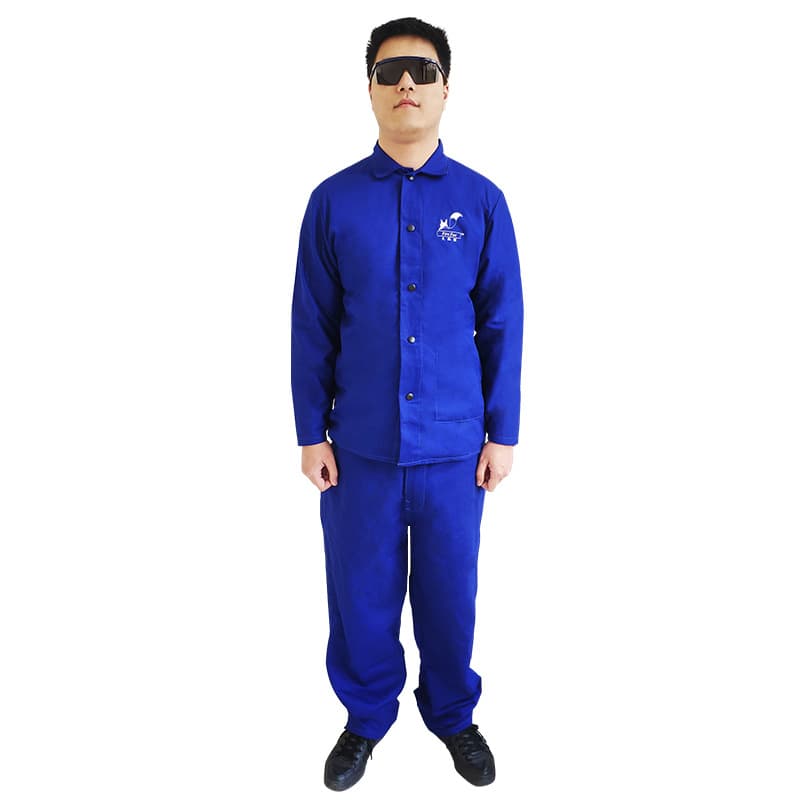 Witts Fire Fox Flame Retardant Cotton Welding Suit Set High Temperature Resistant Electric Welding Heat Insulation Protective Work Suit Separates