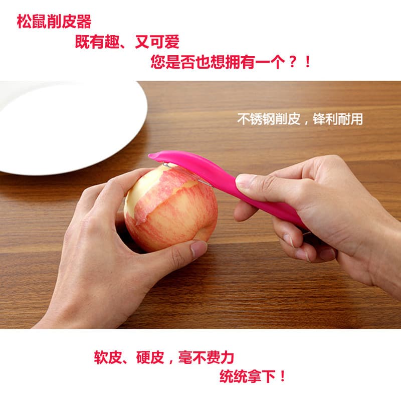 Stainless Steel Fruit and Vegetable Peeler Two-in-One Practical Peeler Knife Swiss Army Style Skin Scraper Household Goods