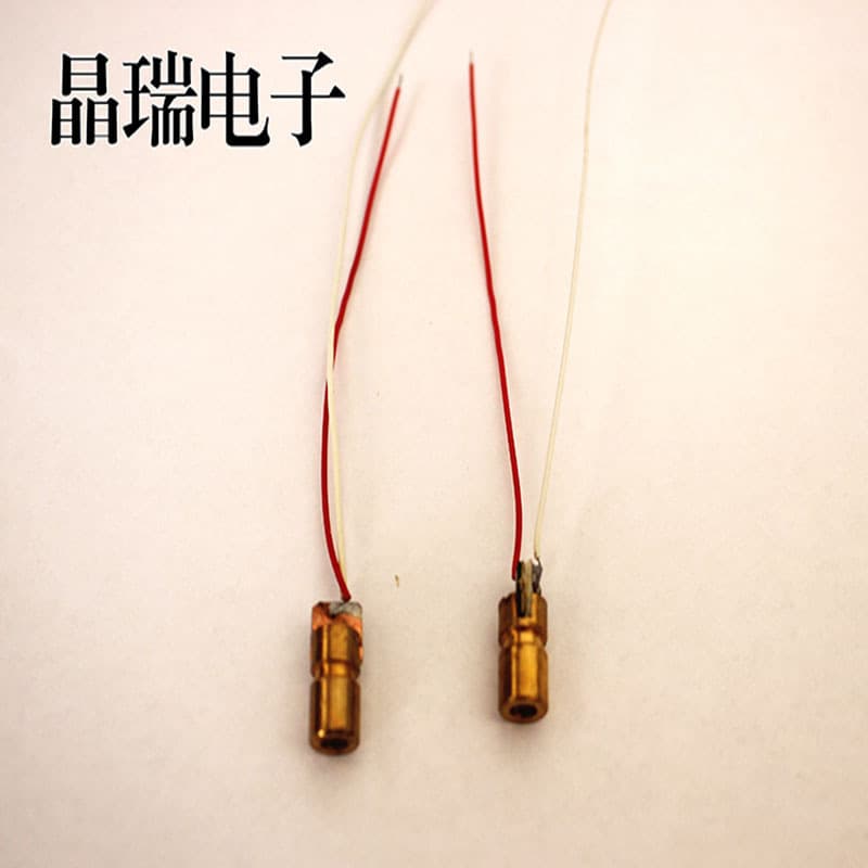 5V laser head, dot-type diode, copper semiconductor laser tube with 6mm outer diameter.