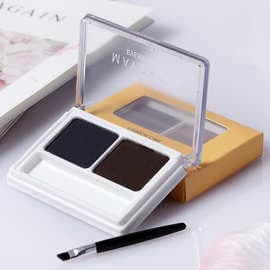 MAYCHEER NO.324 Two-Color Eyebrow Powder, Eyebrow Powder and Eyebrow Cream, Waterproof and Sweat-Proof, Easy to Color