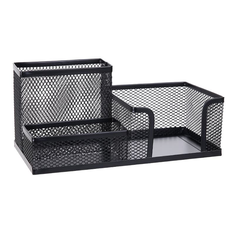 Three Grid Metal Pen Holder Student Desk Organizer Hot Selling