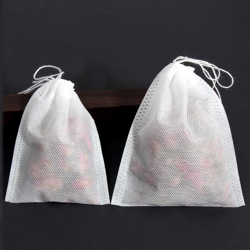 DIY Dragon Boat Festival Sachet Material Kit with Herbal Powder, Non-woven Drawstring Empty Bags