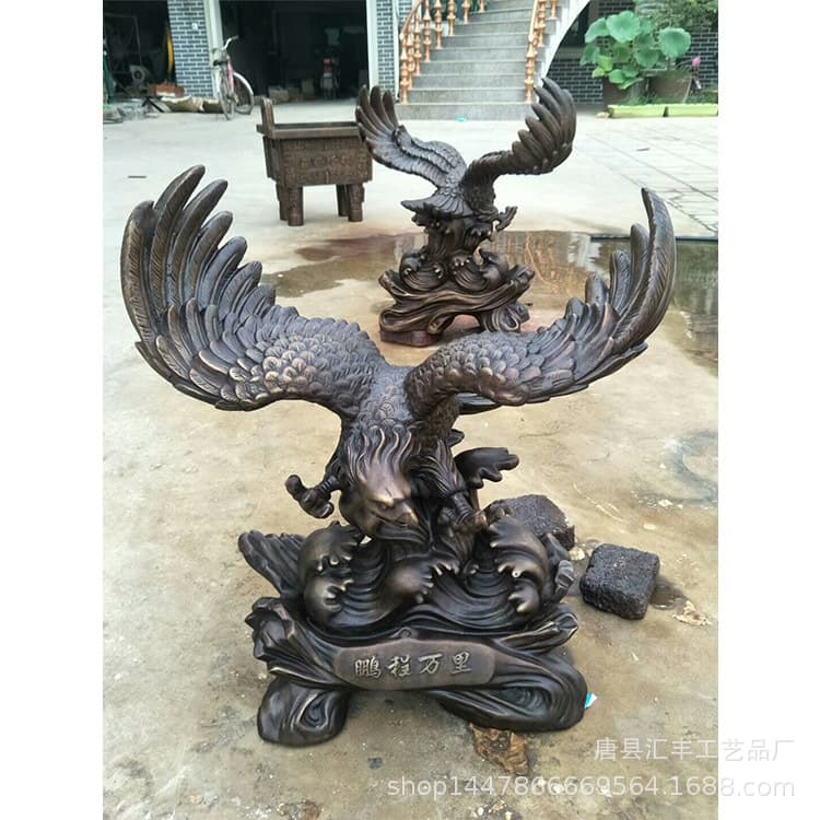 Jinchan copper sculpture manufacturer pure copper dragon turtle ornaments copper dragon turtle feng shui copper dragon foundry