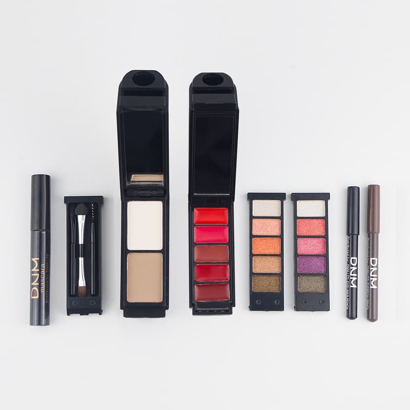 DNM Cosmetics Makeup Suit Magic Box Lipstick + Concealer + Eyeshadow + Eyeliner + Mascara + Eyebrow Pencil