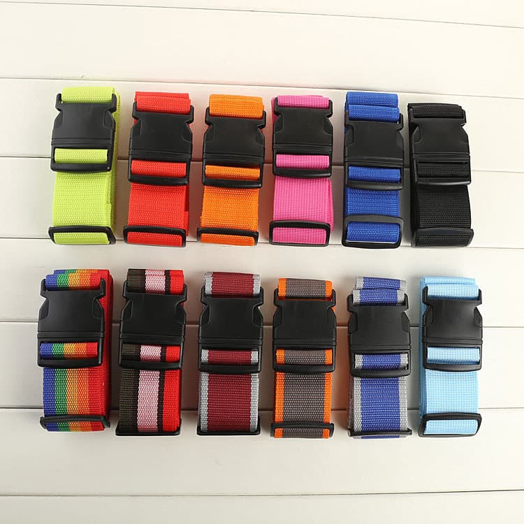 Cross-border Amazon suitcase packing straps, straight luggage securing straps, 2-meter luggage bands for wholesale.