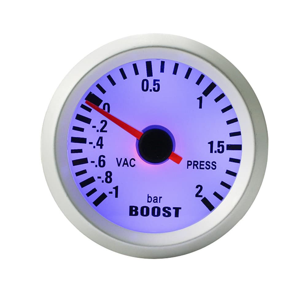 Cross-border Car Modification Instrument 12V Universal 52mm Millimeter -1-2bar Car Turbo Boost Gauge