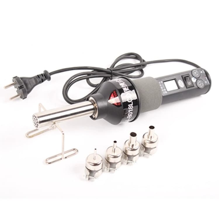 8018LCD Digital Display Hot Air Gun, Portable Desoldering Gun, Temperature-Controlled Desoldering Station 110/220 8018LC