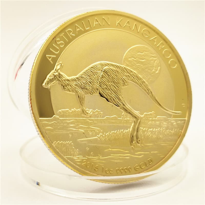 Kangaroo Gold Coin Australian Commemorative Coin Foreign Coin Export Coin UK Commonwealth Queen Gold and Silver Coin Animal Coin