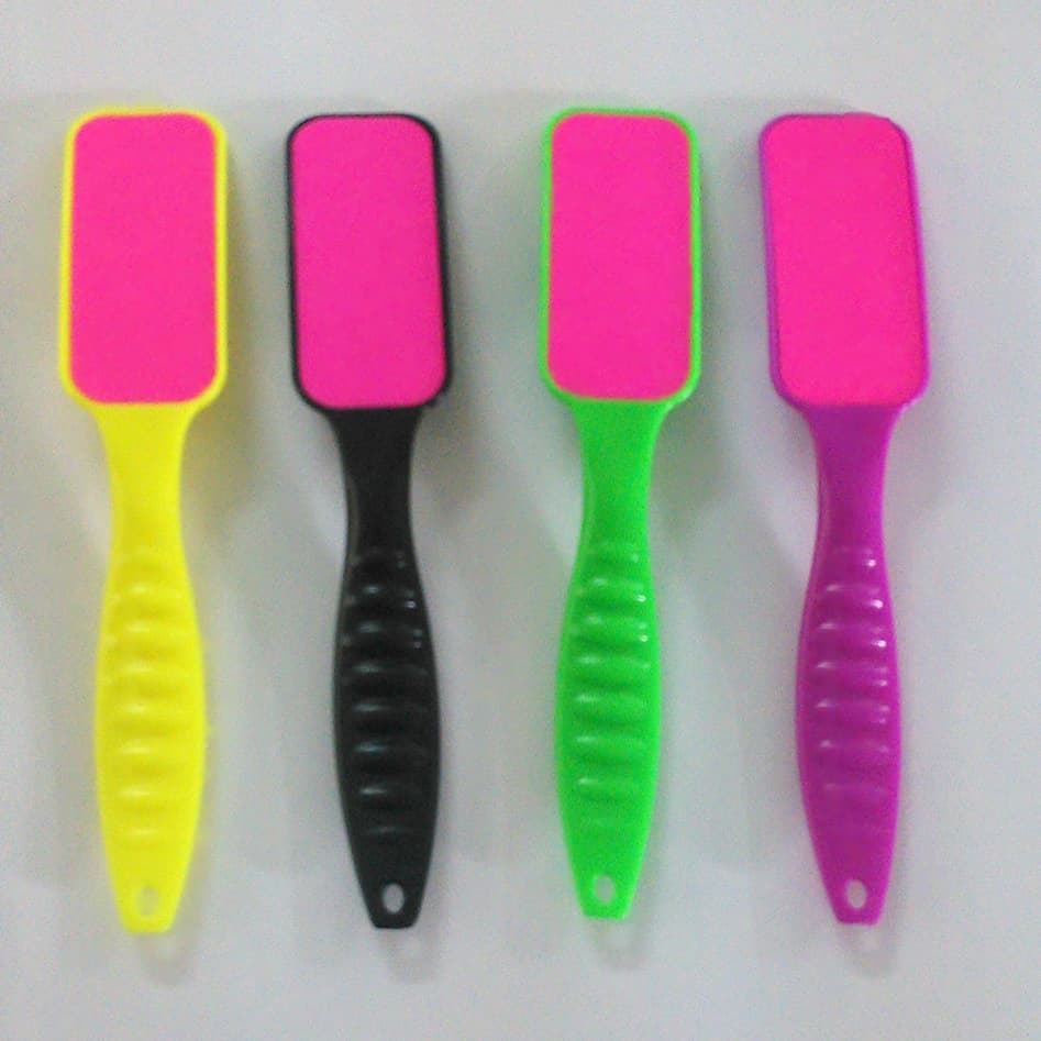 Factory Stock Plastic Foot File for Dead Skin Removal, Foot Care Pedicure Tool, Callus Remover, Coarse and Fine File