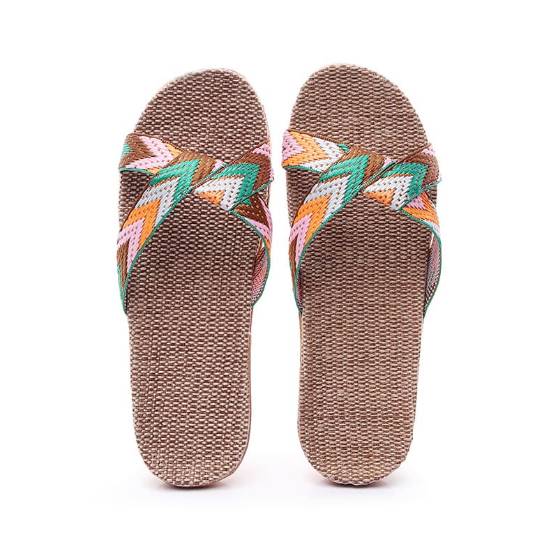 Summer Slippers for Men and Women Couple Thick High Heel Non-Slip Indoor Wood Floor Home Sandals Sweat-Absorbing