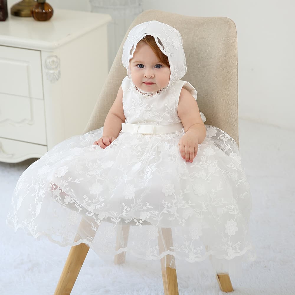 New Dress Amazon EU US Extended Baptism Dress Newborn One Month Full Moon Wedding Dress