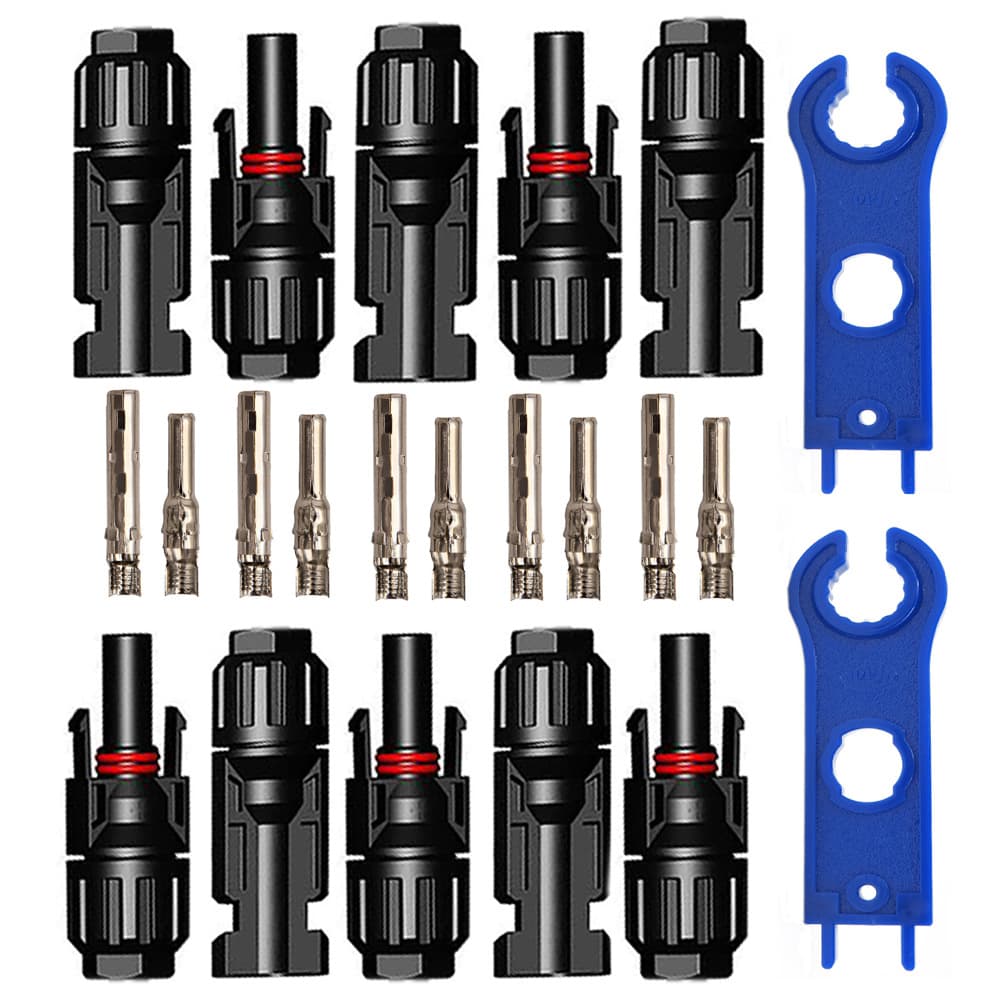 Solar Energy Male And Female Connector Photovoltaic Module Solar Battery Panel Connector Head Black FFC/FPC Type