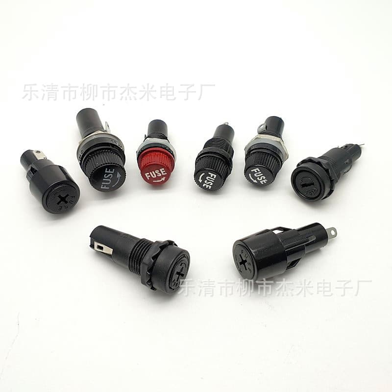 Fuse holder, panel mount | Fuse holder 5*20 | 6*30 | Fuse tube holder 5X20 | 6X20