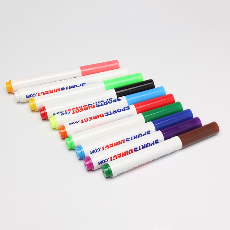 Large Tapered-Tip Water-Based Color Brushes, Color Box Packaging Children's Painting Broad-Tip Foam Sintered Tip Watercolor Pens