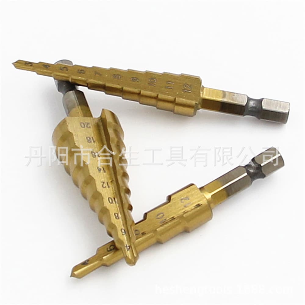 Hex Shank Step Drill Triangular Shank Cone Drill Straight Flute Spiral Flute Tower Drill Machining