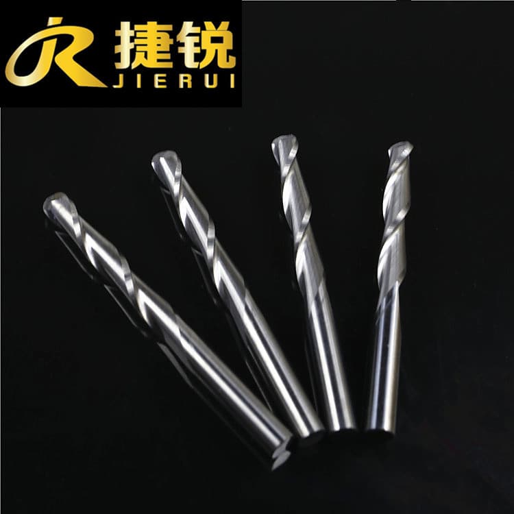3.175 Double Flute Ball Nose Round Bottom Router Bit Relief Carving CNC MDF Solid Wood Roughing Cutter Tungsten Steel