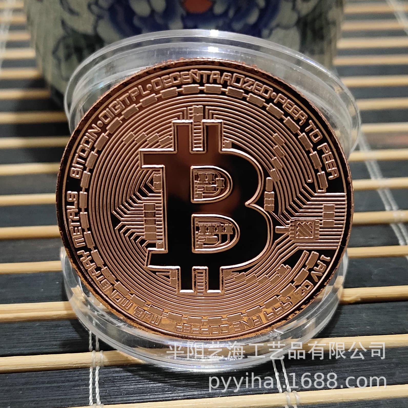 Bitcoin virtual digital currency commemorative medal electroplated gold coin silver coin commemorative coin collection gift to play gift