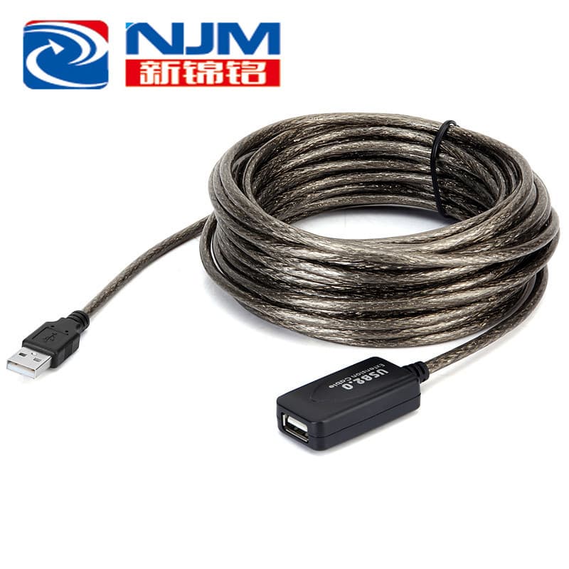 USB Extension Cable Data Line 2.0 Keyboard Mouse Extended Signal Amplifier Male to Female Connection Line Computer Peripherals Copper Wire