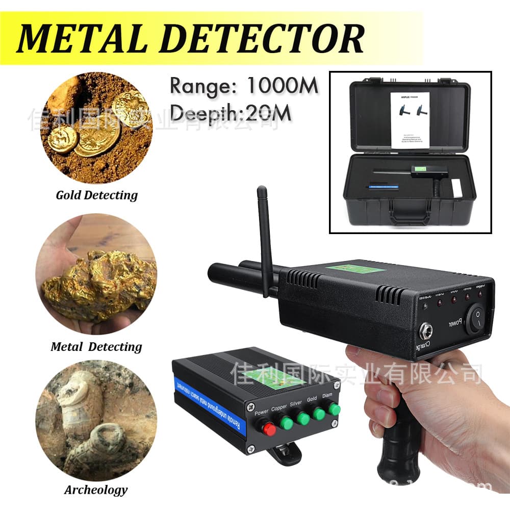 Remote Positioning Underground Metal Detector AKS Plus Upgraded Version for Detecting Gold, Silver, Copper, and Gems