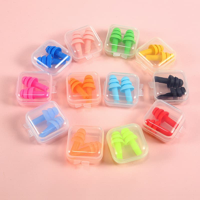 Sleep-Specific Protective Waterproof Soundproof Silicone Earplugs Noise Reduction Boxed Earplugs Event Gifts Manufacturer Wholesale