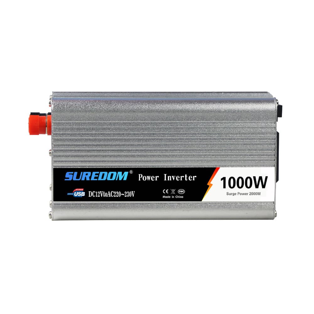 1000W Inverter Car Mounted 12V to 110V 220V Converter with USB Portable Inverter Power Supply for Vehicle SUREDOM Brand