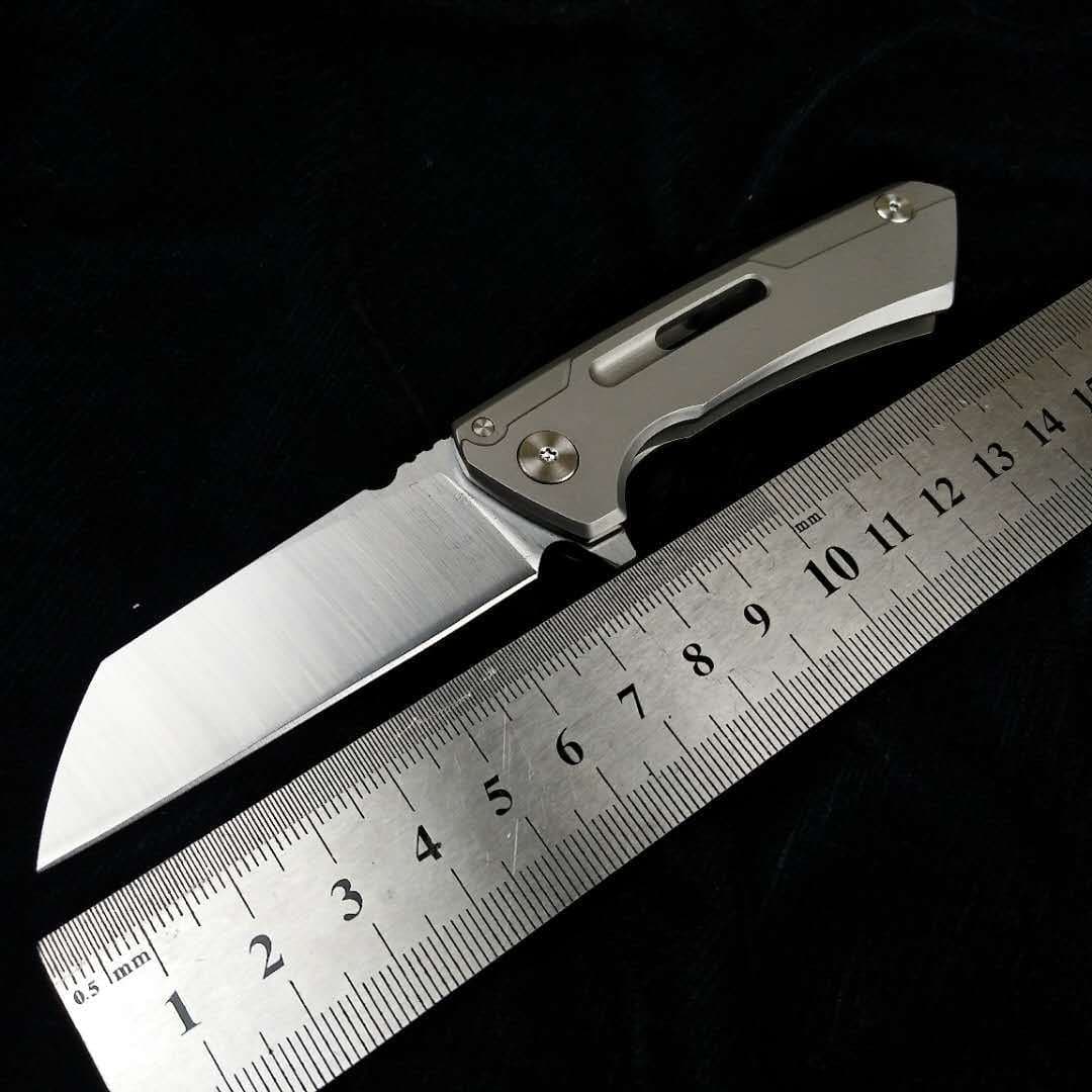 Mini EDC Steel Handle Pocket Folding Knife Outdoor Portable Self-Defense Camping Knife High Sharpness Folding Knife