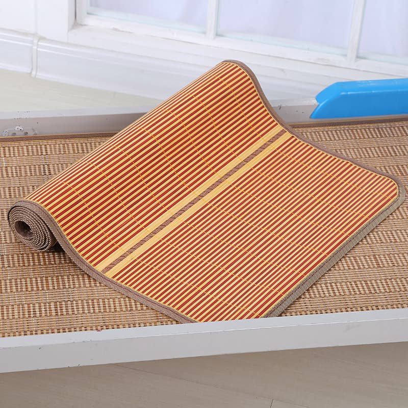 Factory wholesale summer student cool mat for dormitory bunk beds, single bed bamboo cool mat, double-sided bamboo mat, street stall cool mat.