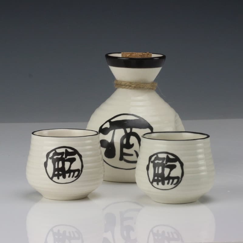 Yanshan Factory Wholesale Japanese-Style Wine Jug Handheld Decanter Wine Glass Set Wine Dispenser Set White Wine Dispenser
