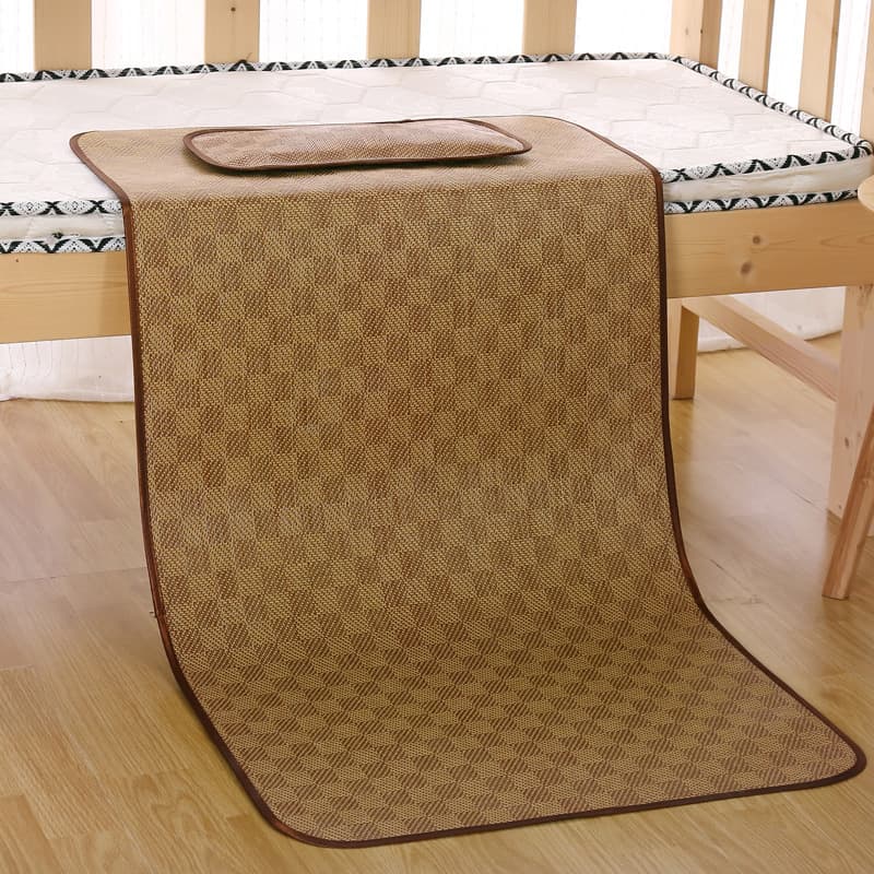 Children's Summer Mat Kindergarten Mat Baby Mat Ice Silk Rattan Mat Straw Mat Student Dormitory Mat Kids Mat