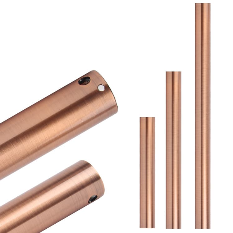 Fan Light Downrod - Extended Downrod Extension Sizes, Hook Hanger Downrod in Black, White, Bronze, and Satin Nickel