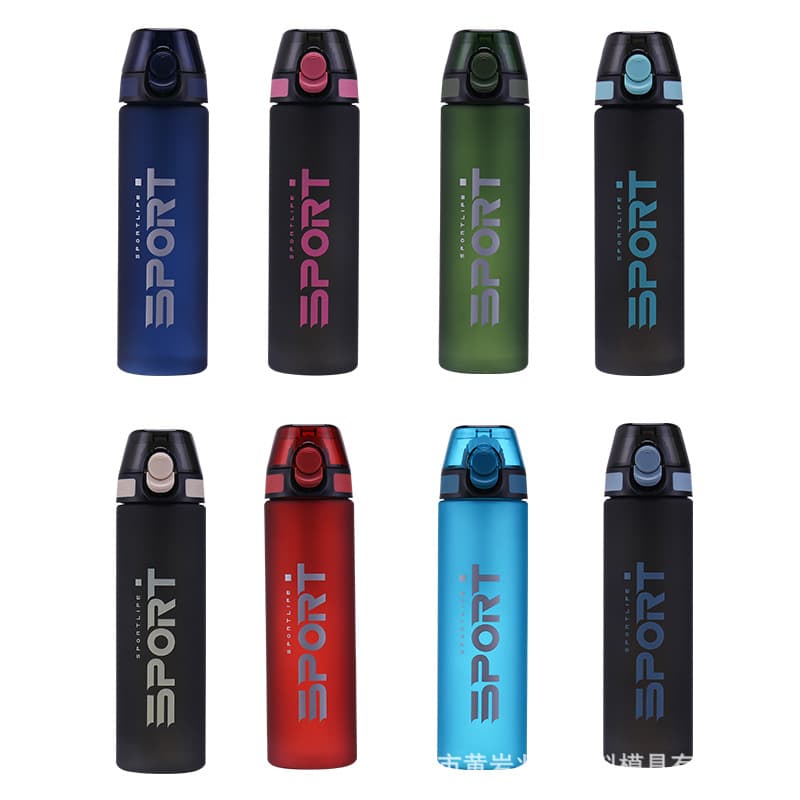 Large Capacity Leak-Proof Straw Frosted Cup Adult Portable Outdoor Drop-Resistant Sports Water Bottle Plastic Space Cup with Bag and Handle
