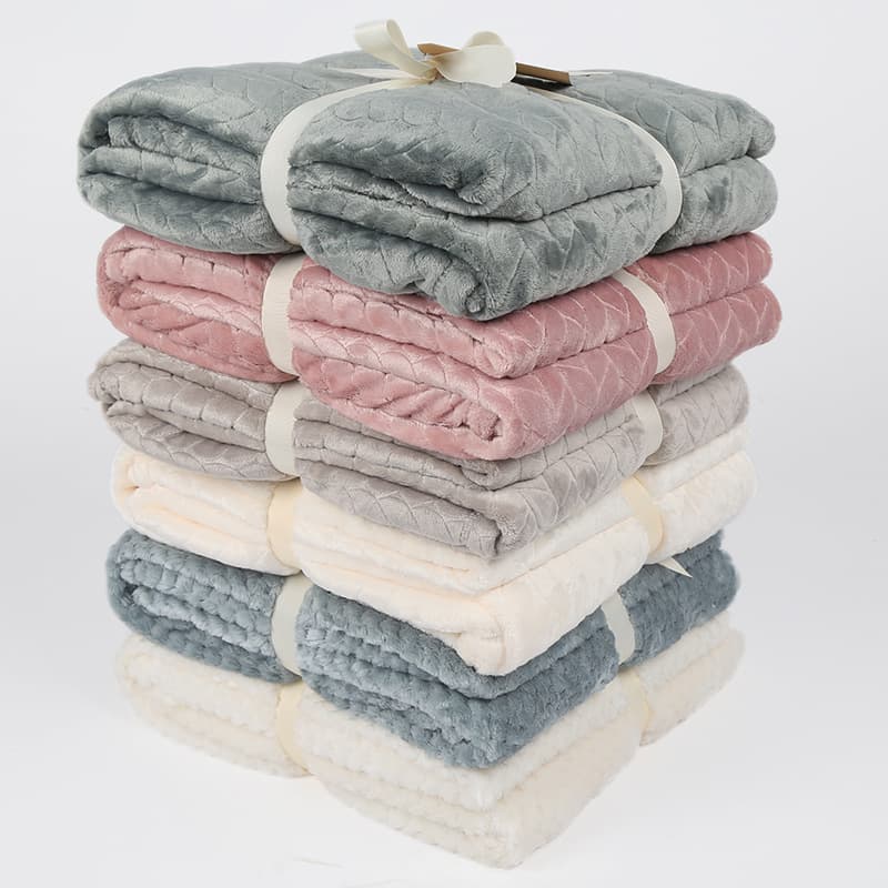 Flannel blanket summer solid color ins style single blanket air conditioning blanket manufacturer wholesale office nap blanket