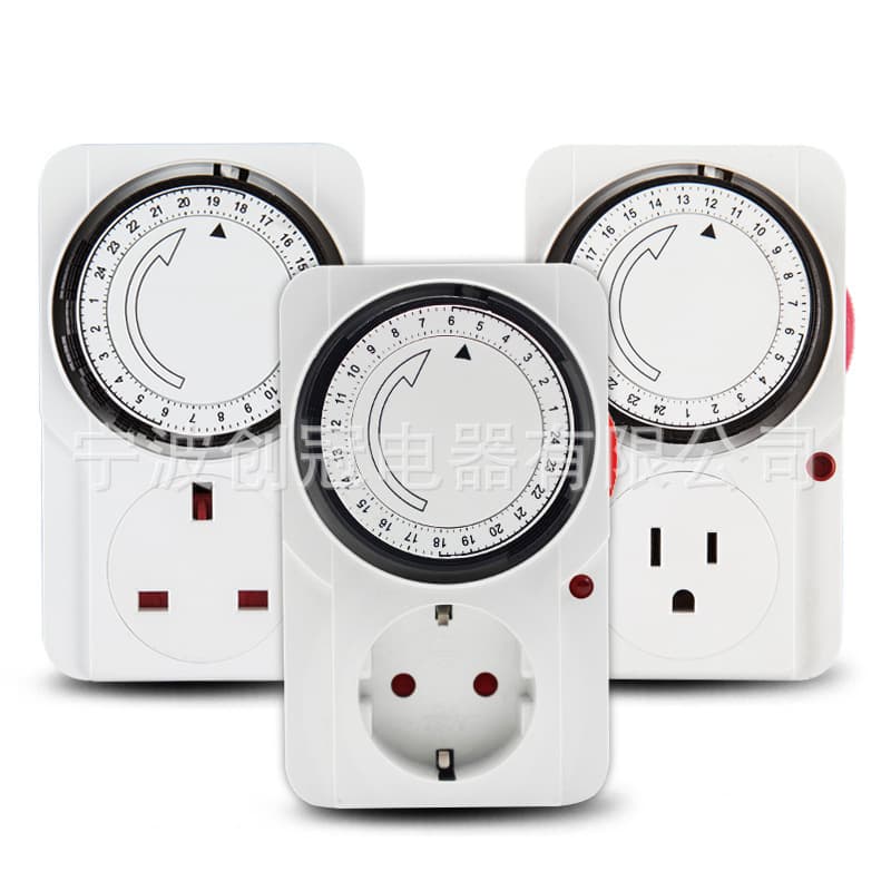 UK/US/German Standard Mechanical Timer Socket Mechanical Socket Timer Switch Household Time Control Smart Socket