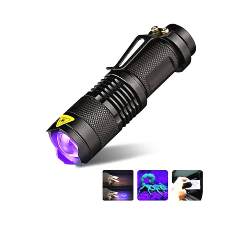 395nm Uv Currency Detector Lamp 365nm Fluorescent Agent Tester Mask Fluorescence Test Flashlight Ultraviolet Light