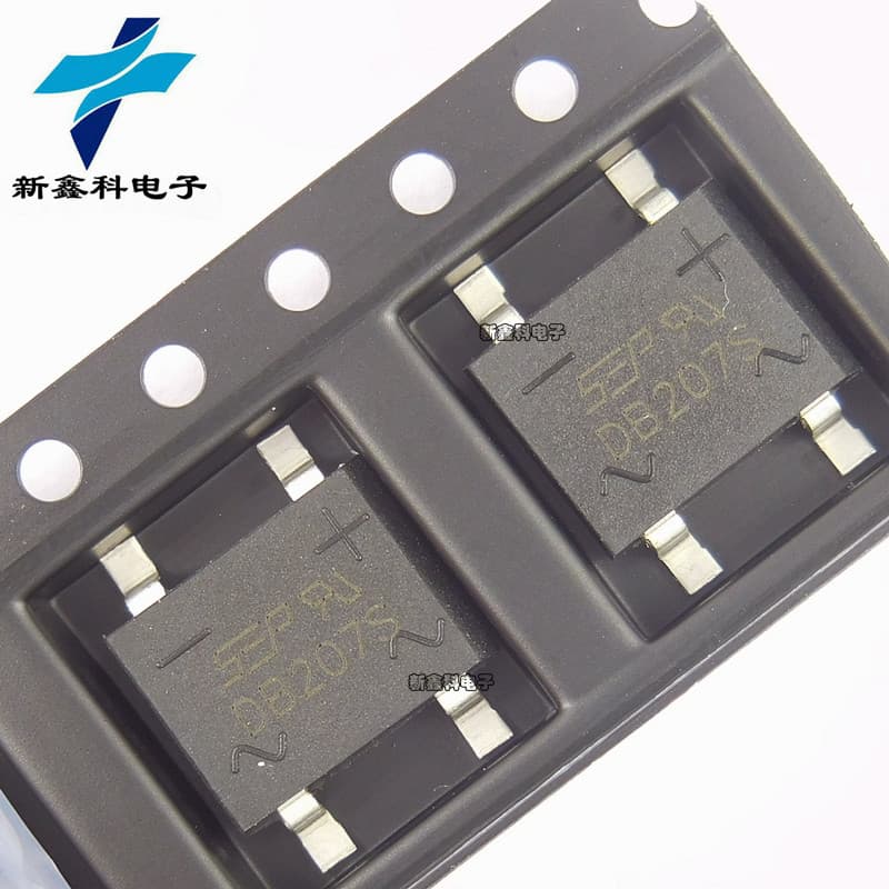 DB207S SOP-4 Bridge Stack, Single-Phase 1000V 2A Bridge Rectifier