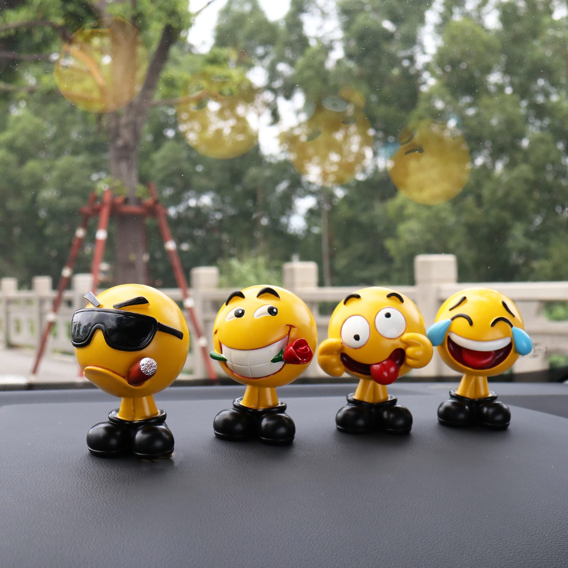 Creative Car Ornaments Nodding Doll Cute Cartoon Interior Decorations Personalized Decor Supplies