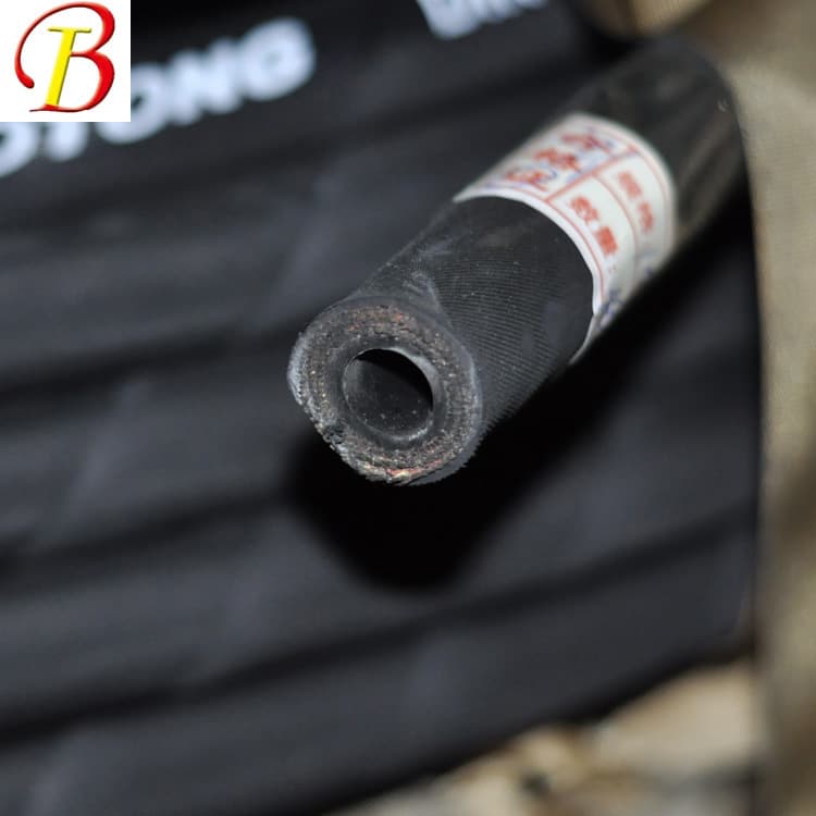 Mining high-pressure wound rubber hose, engineering machinery high-pressure rubber hose assembly, water and oil conveying rubber soft hose