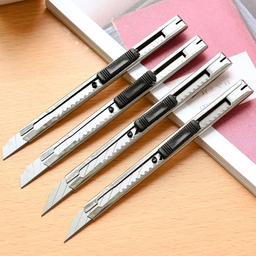 Wallpaper cutter, portable utility knife, stainless steel tool knife, metal office stationery, craft paper cutter
