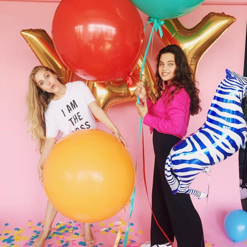 18-inch round latex balloon retro color balloon cross-border bar wedding birthday party decoration large ball wholesale