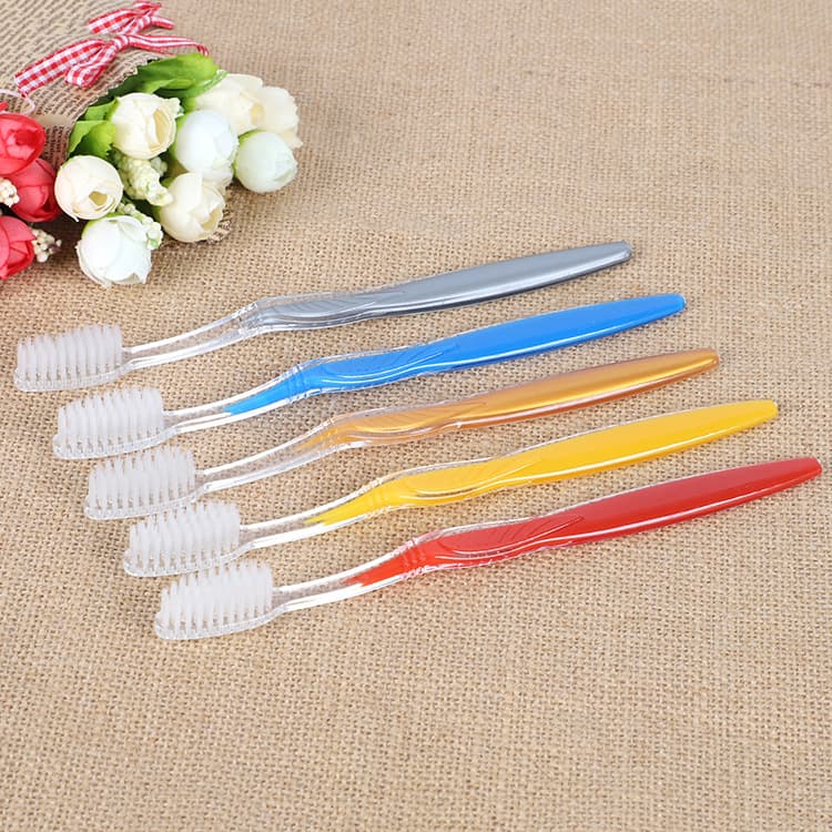 Disposable Toothbrush, Business Hotel Dual-color Soft Bristles, Home and Guest Use for Hotels