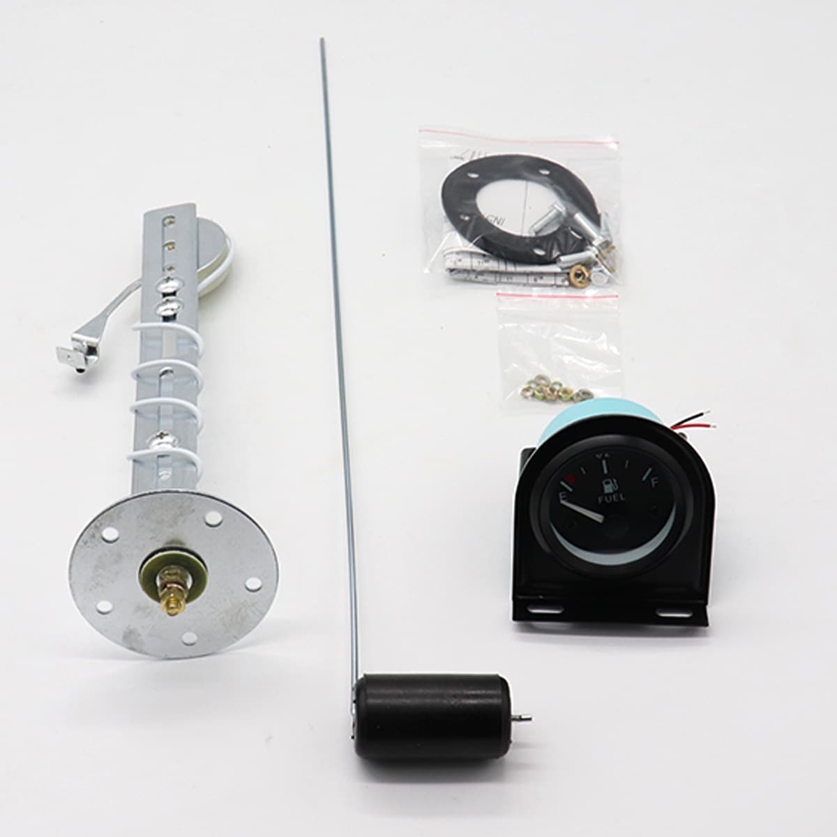12V Car Modification Accessories Gasoline Gauge Racing Modification Black Fuel Gauge with Float Refueling Pattern