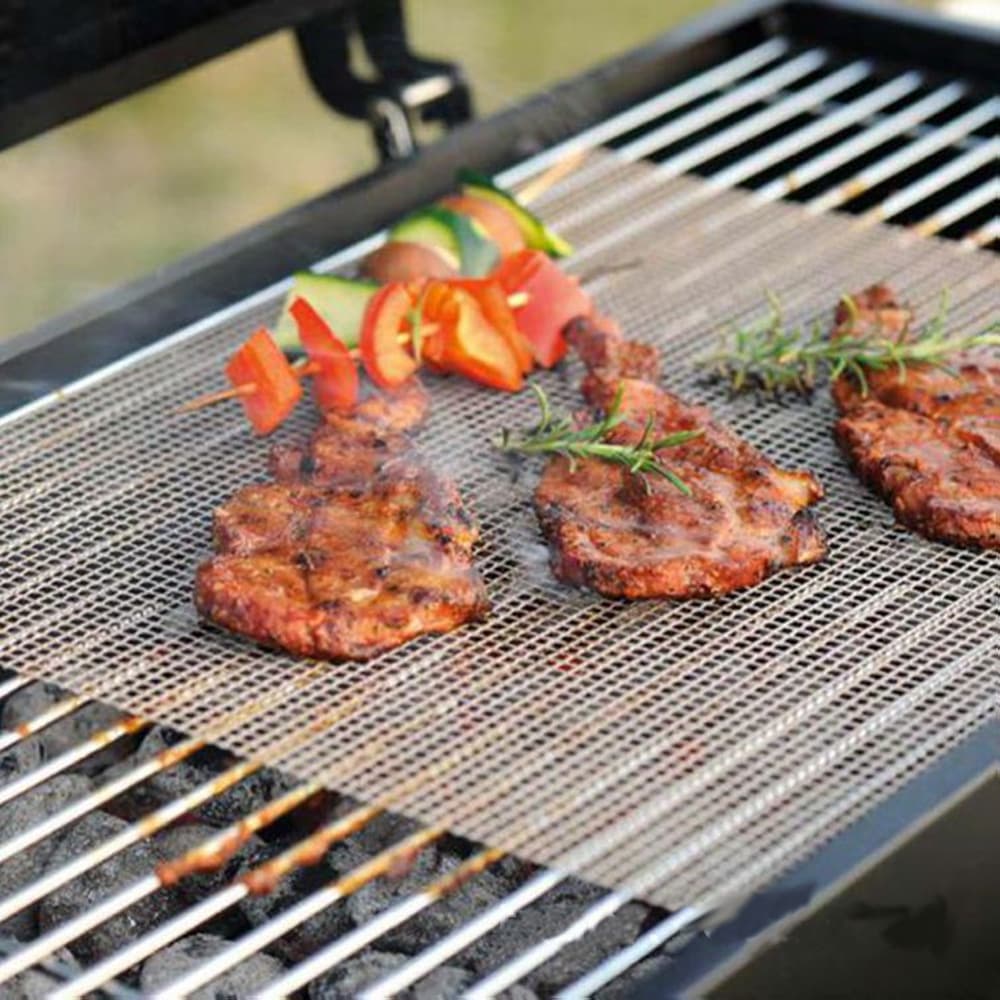 Teflon mesh mat BBQ mat grilling mesh 33*40CM oven mat Teflon baking tray sheet
